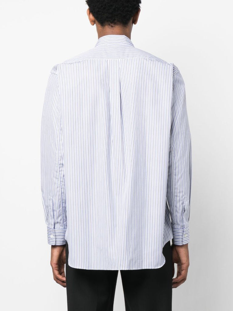 Blue Striped Cotton Shirt