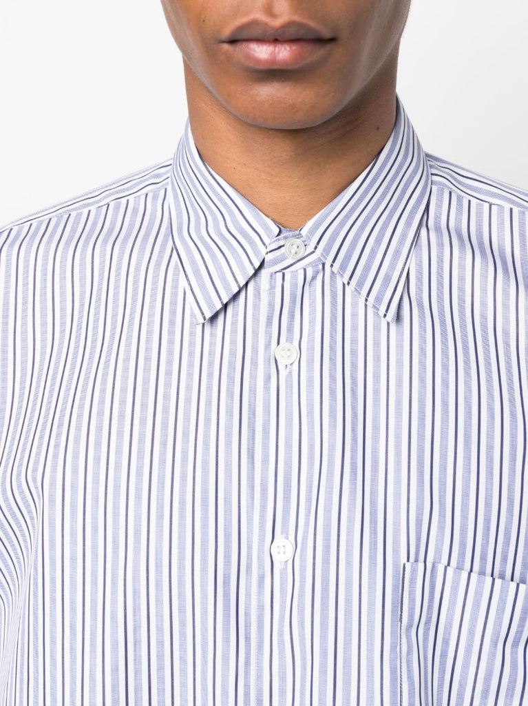 Blue Striped Cotton Shirt