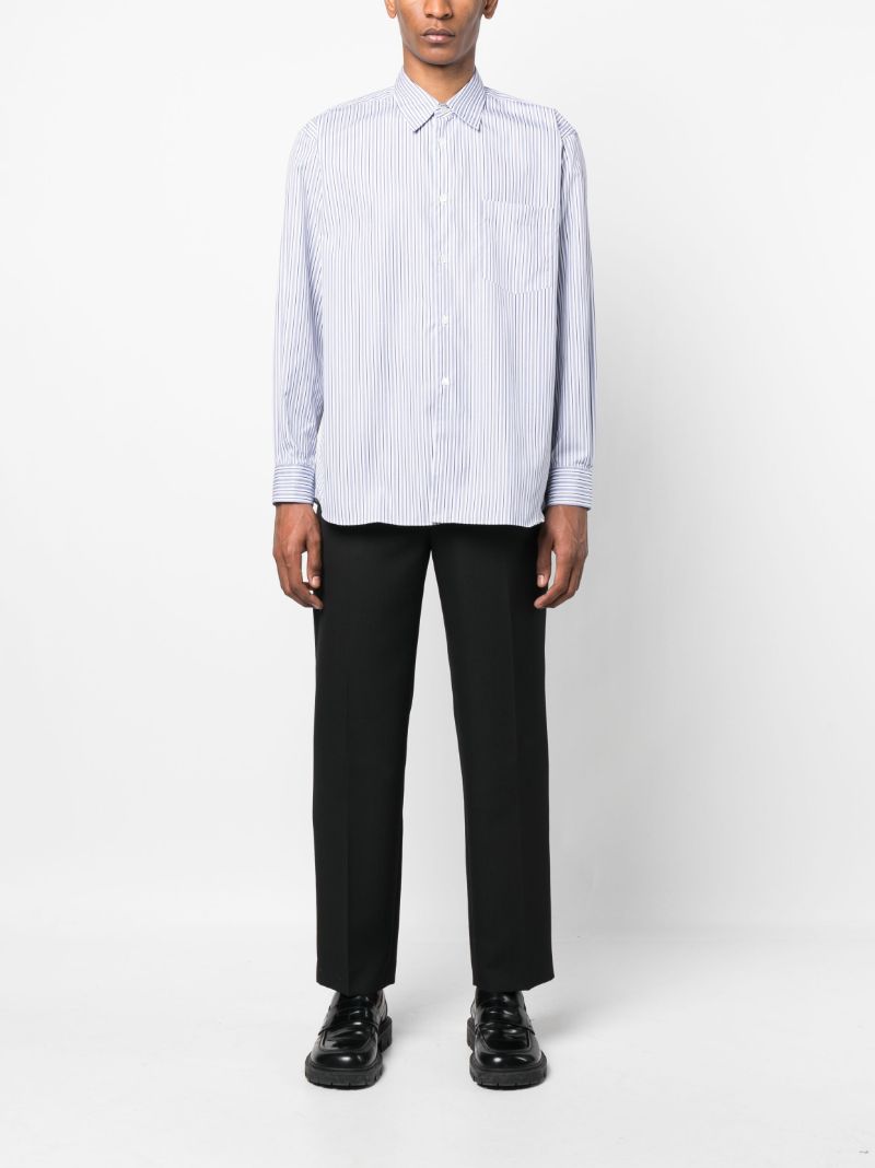 Blue Striped Cotton Shirt