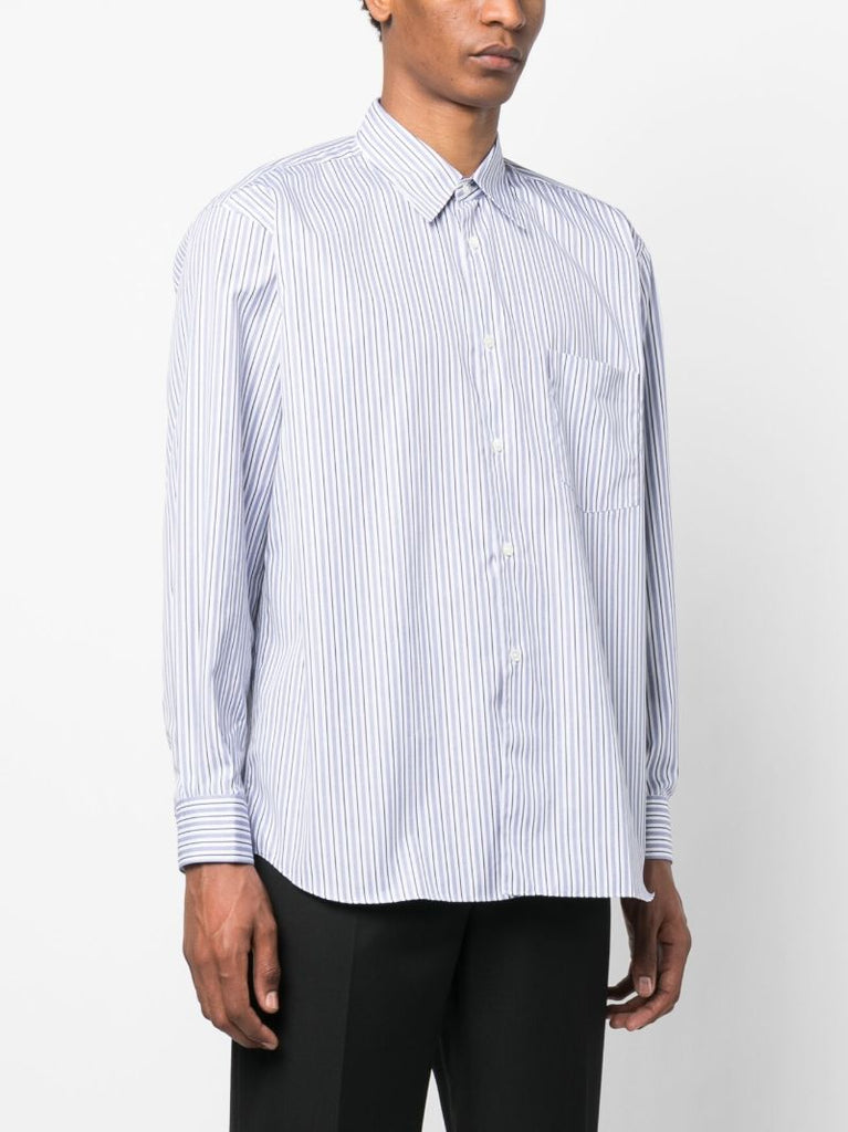 Blue Striped Cotton Shirt