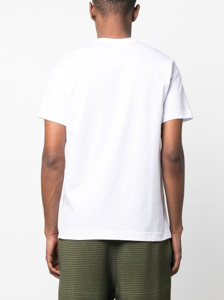 White Mickey Mouse Print T-shirt
