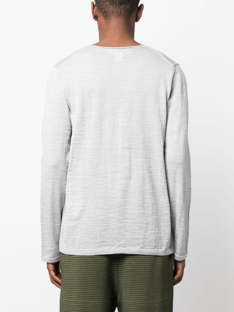 Grey Mushroom Motif Sweater