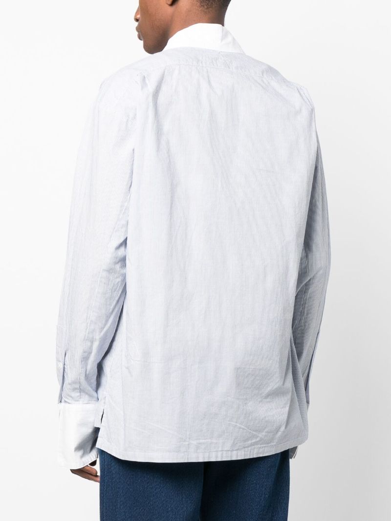 Blue and White Pinstripe Shirt