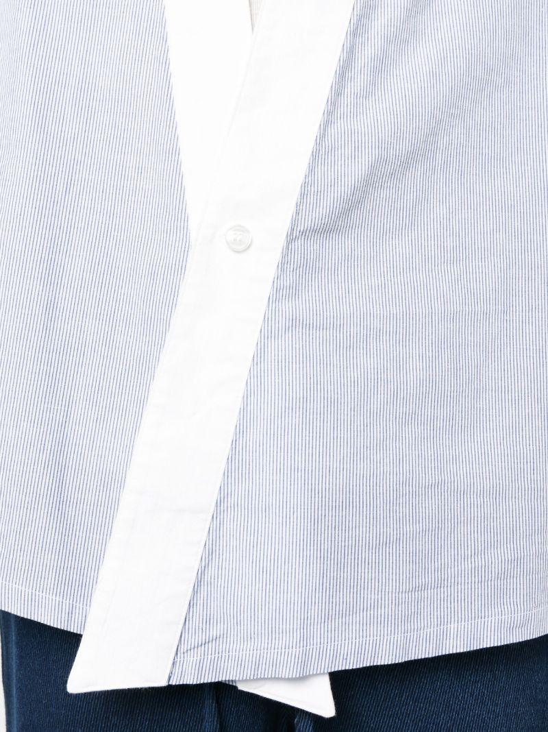 Blue and White Pinstripe Shirt
