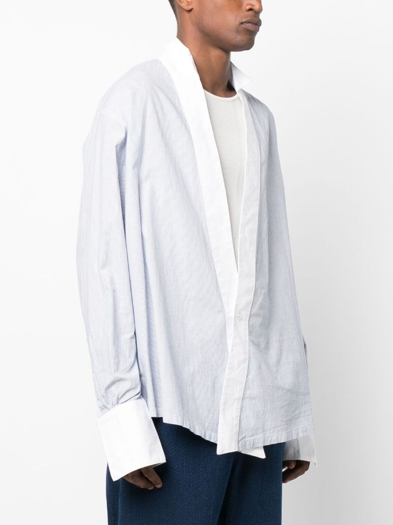 Blue and White Pinstripe Shirt