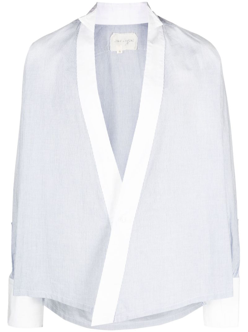 Blue and White Pinstripe Shirt