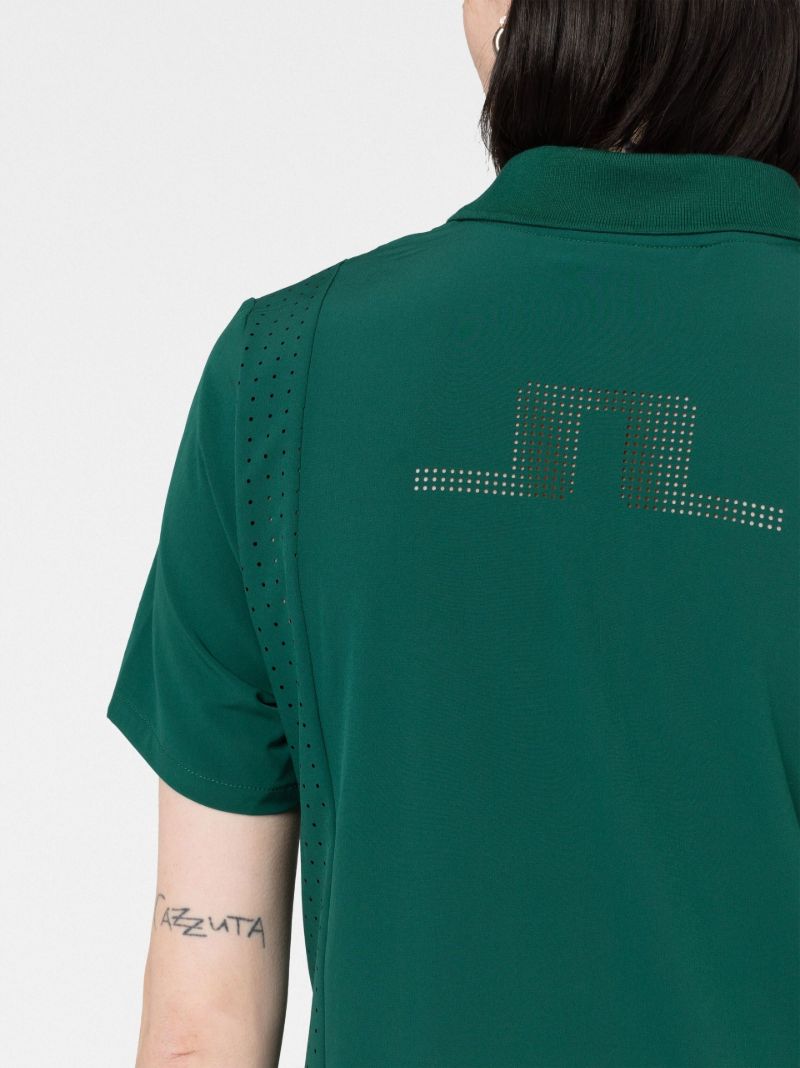 Green Short Sleeve Polo Dress