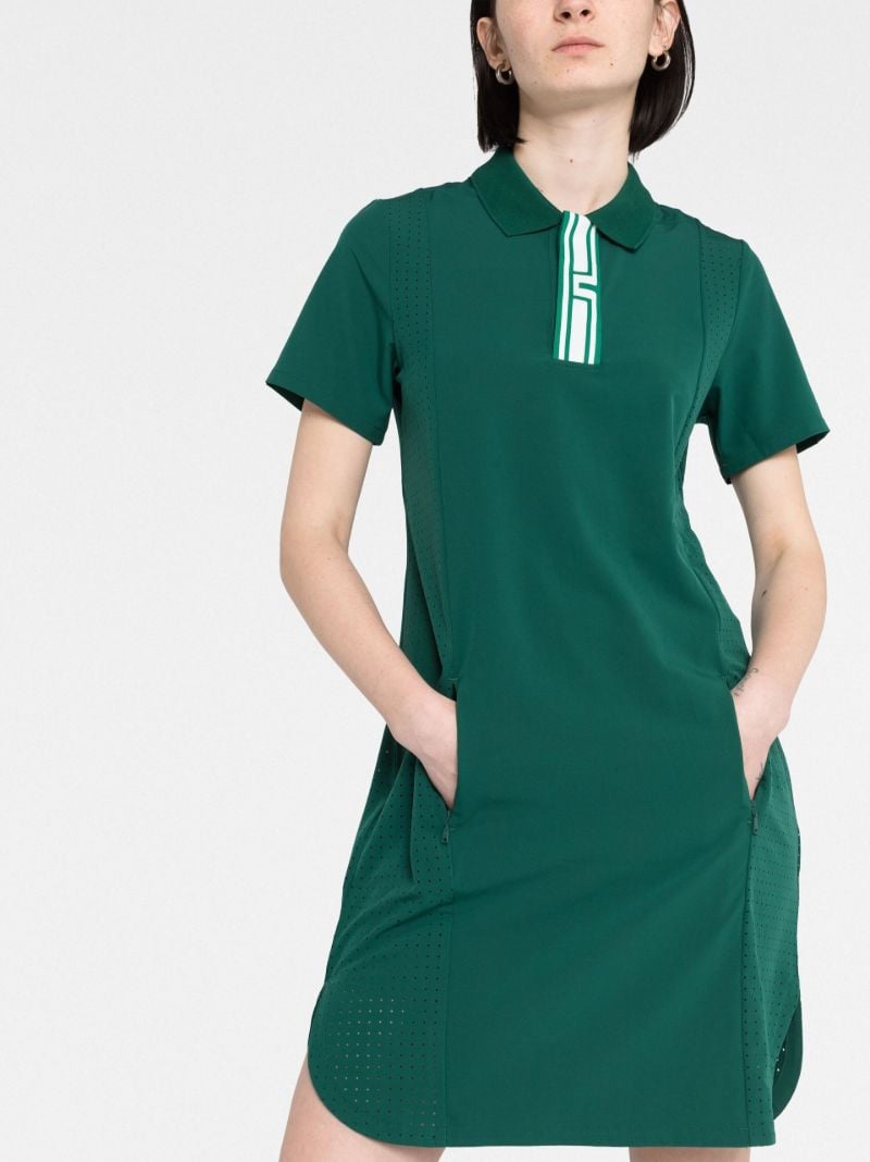 Green Short Sleeve Polo Dress
