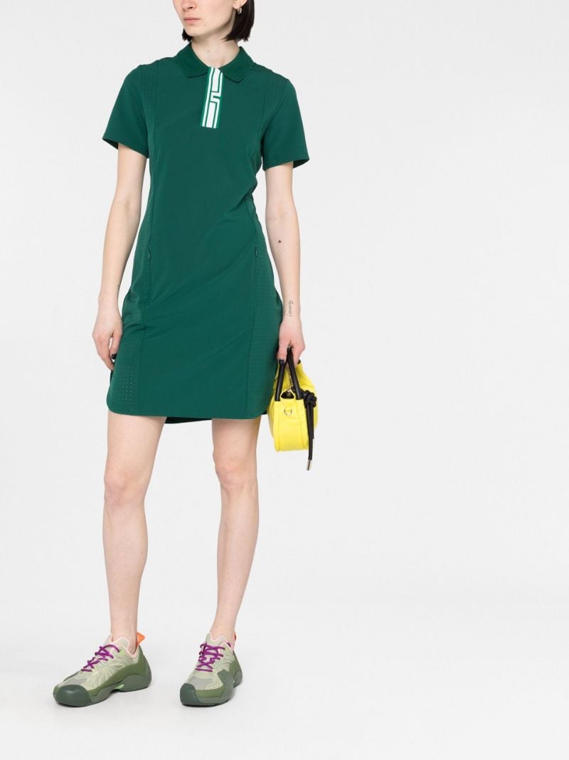 Green Short Sleeve Polo Dress