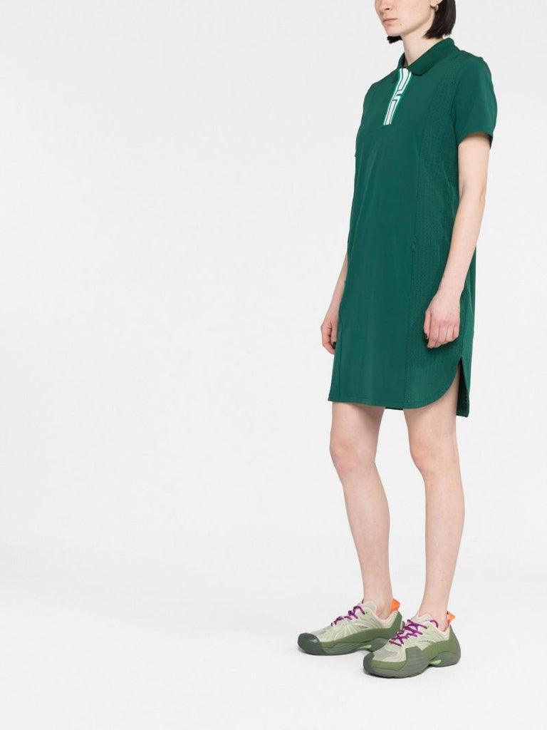 Green Short Sleeve Polo Dress