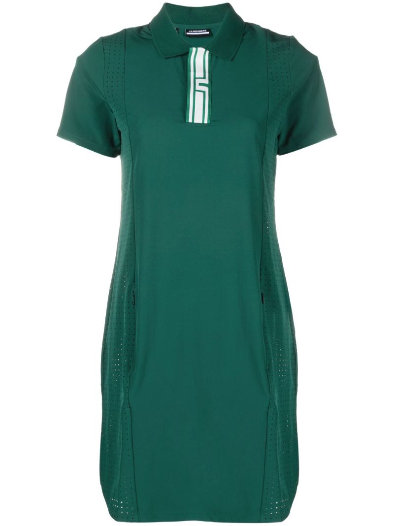 Green Short Sleeve Polo Dress
