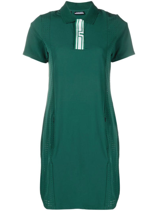 Green Short Sleeve Polo Dress