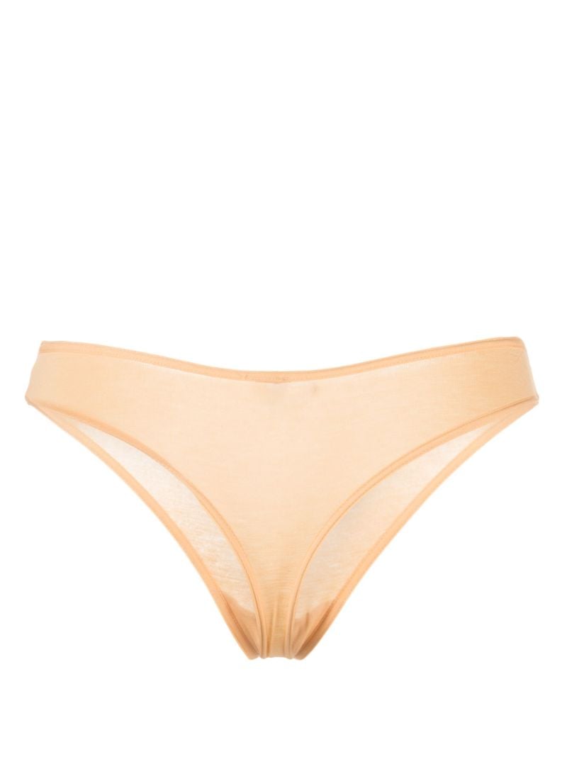 Yellow Enna Bamboo Jersey Thong