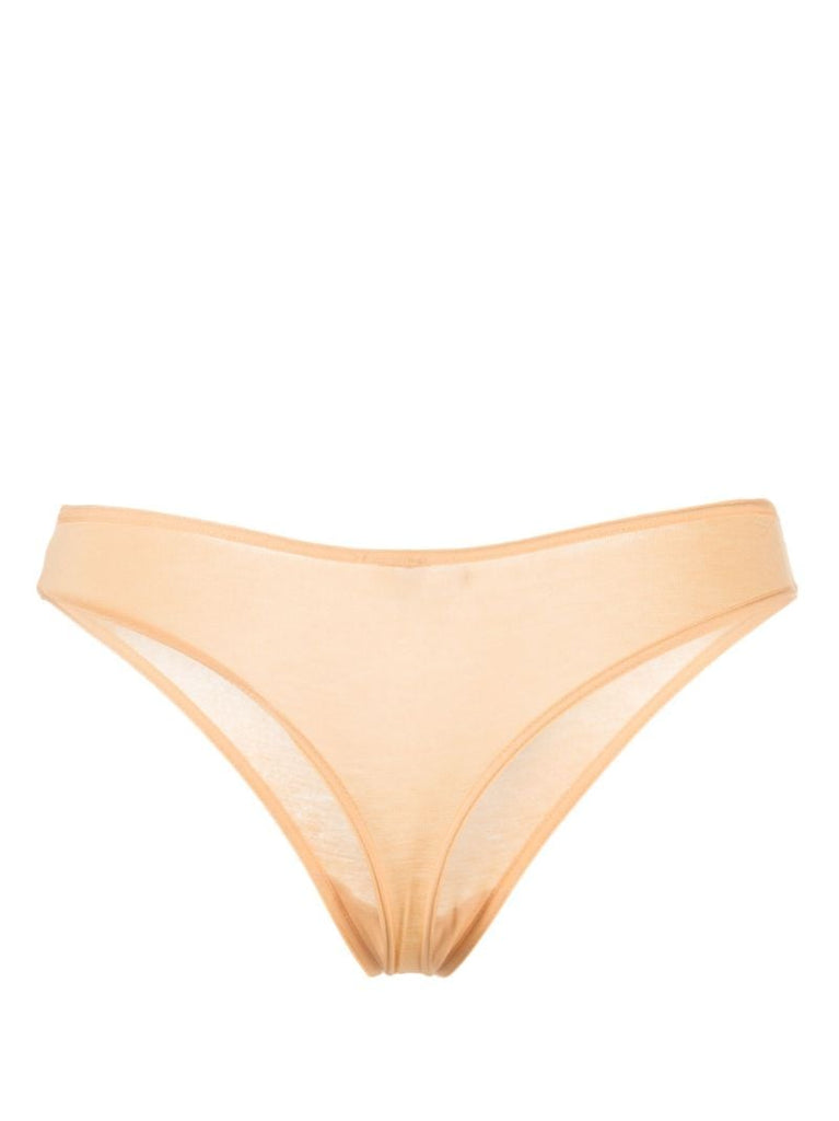 Yellow Enna Bamboo Jersey Thong