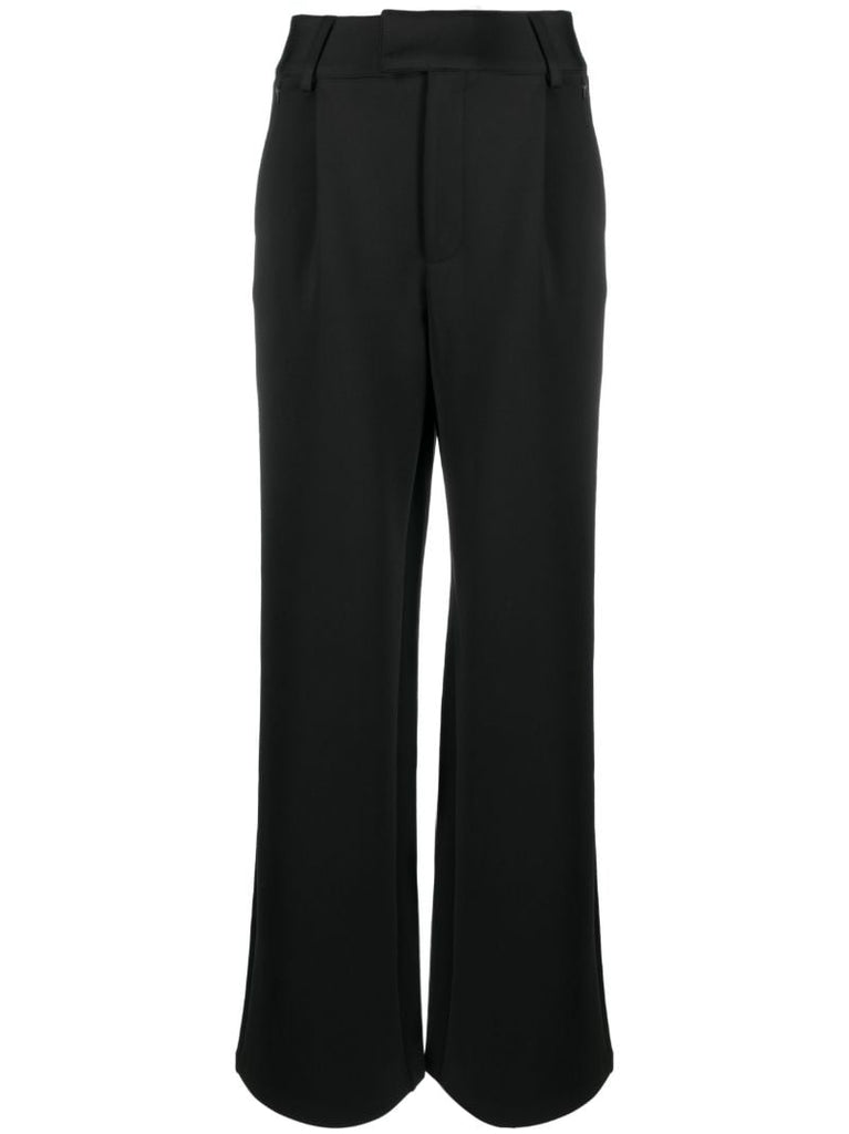 Black Scuba Tailored Trousers