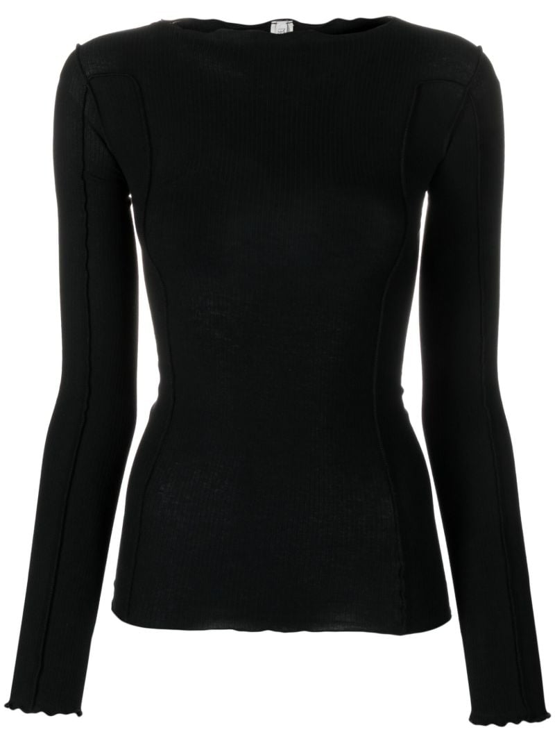 Black Omato Long Sleeved Top