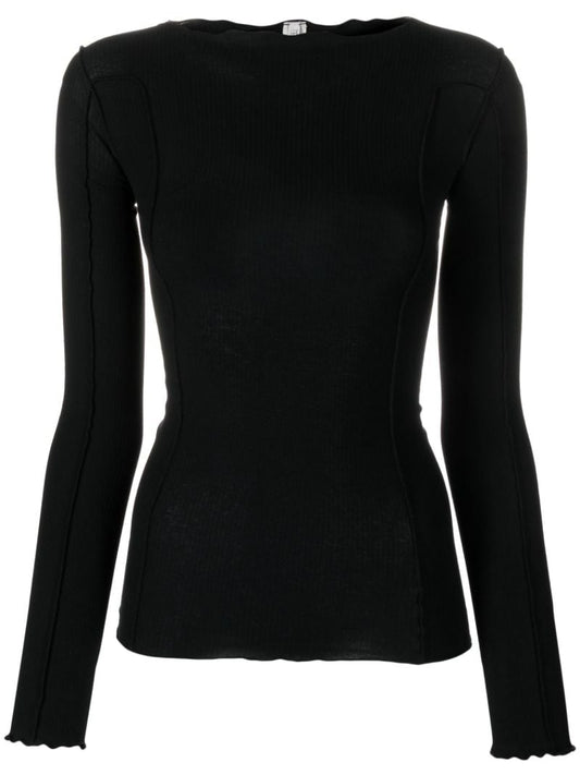 Black Omato Long Sleeved Top