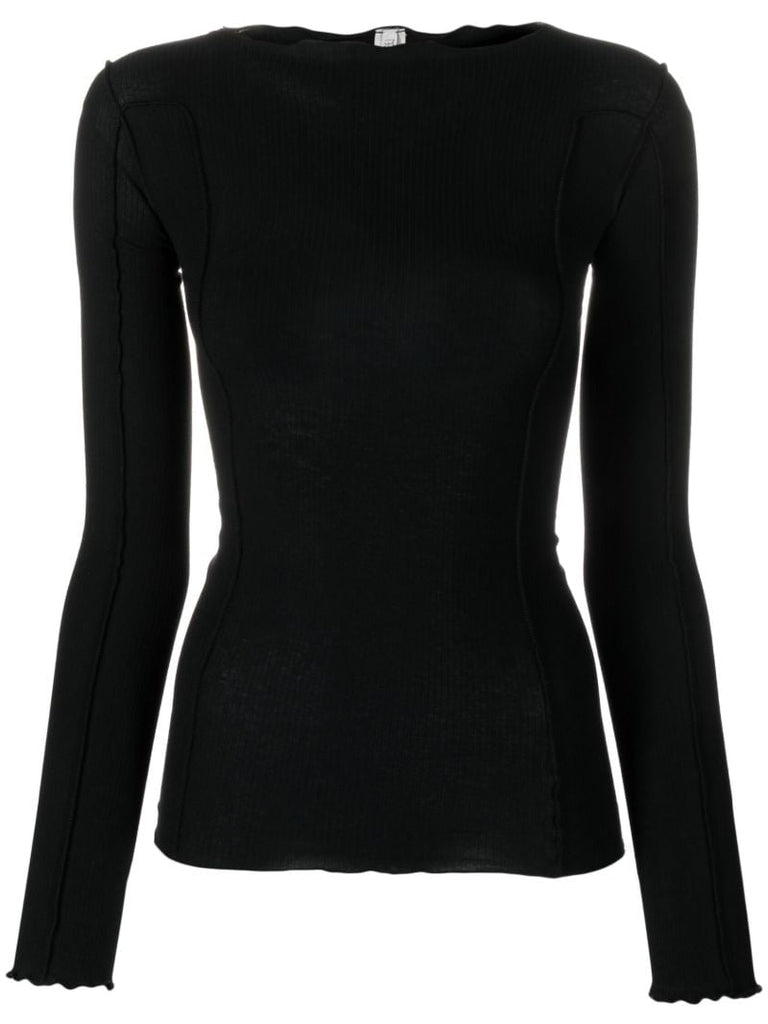 Black Omato Long Sleeved Top