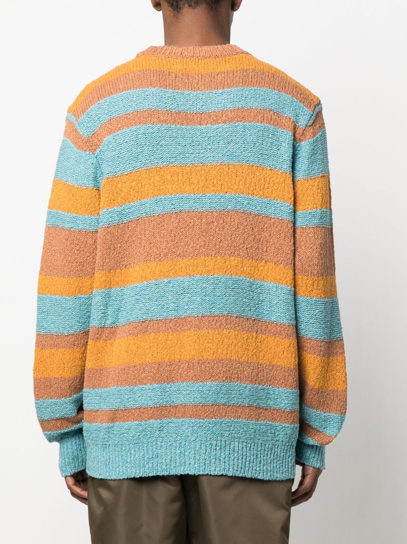 Brown the June Striped Knit Jumper