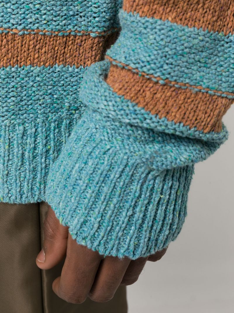 Brown the June Striped Knit Jumper