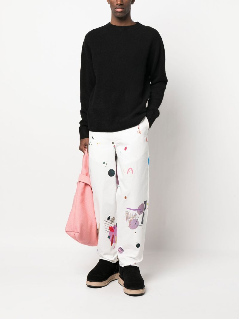 Black Round Neck Long Sleeve Top