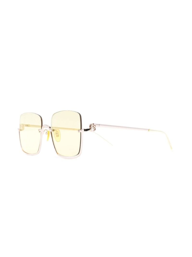Gold-tone Oversized Square Sunglasses