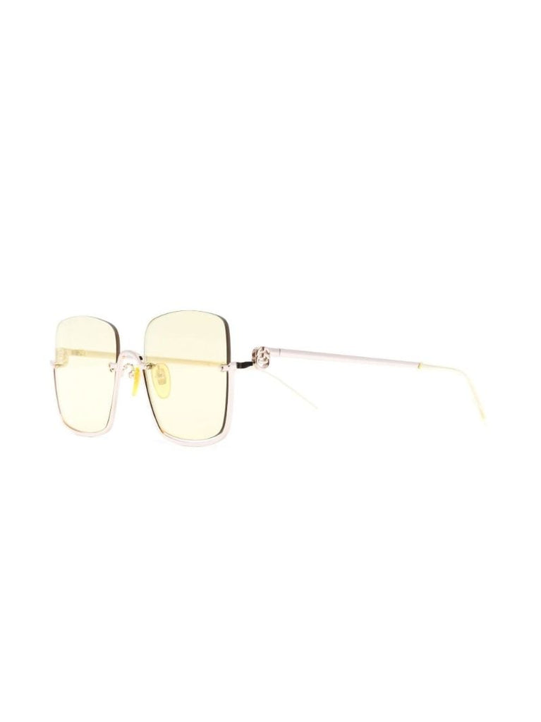 Gold-tone Oversized Square Sunglasses