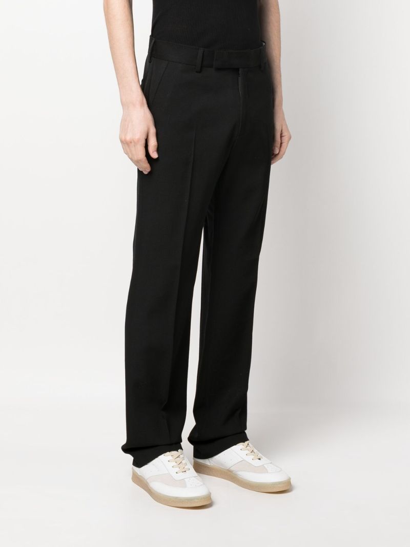 Black Tailored Virgin Wool Trousers
