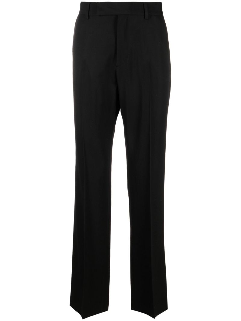 Black Tailored Virgin Wool Trousers
