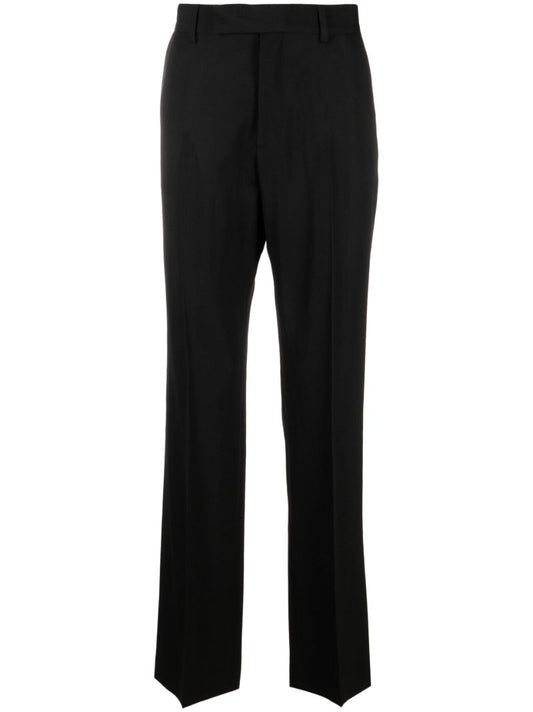 Black Tailored Virgin Wool Trousers