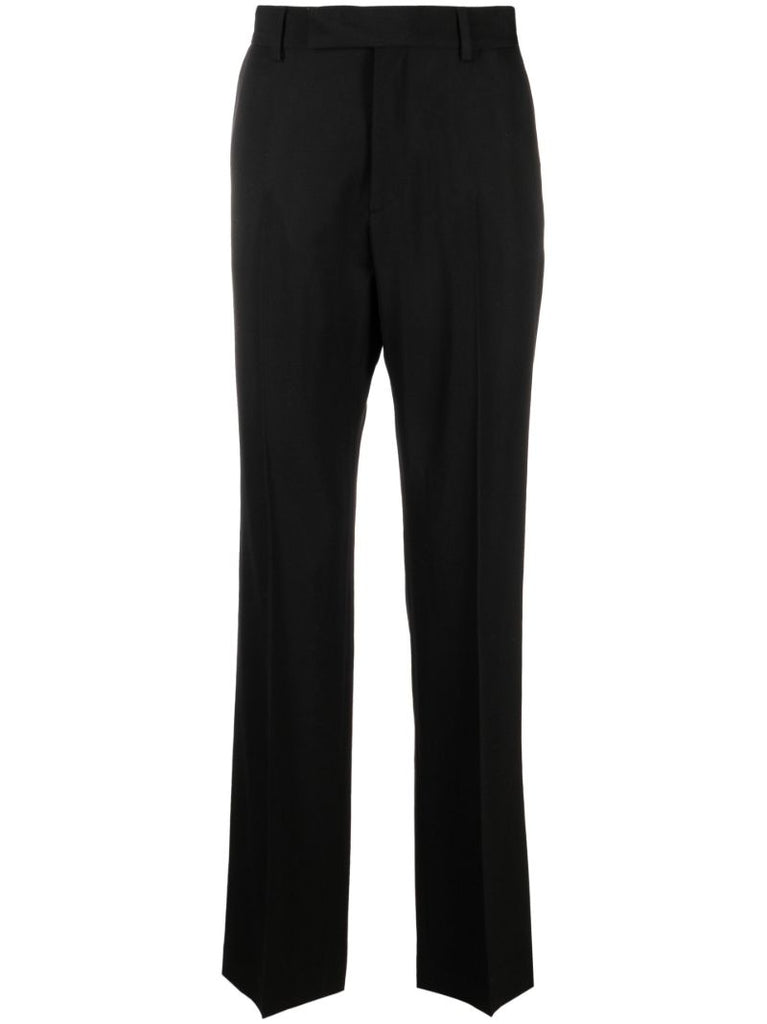 Black Tailored Virgin Wool Trousers