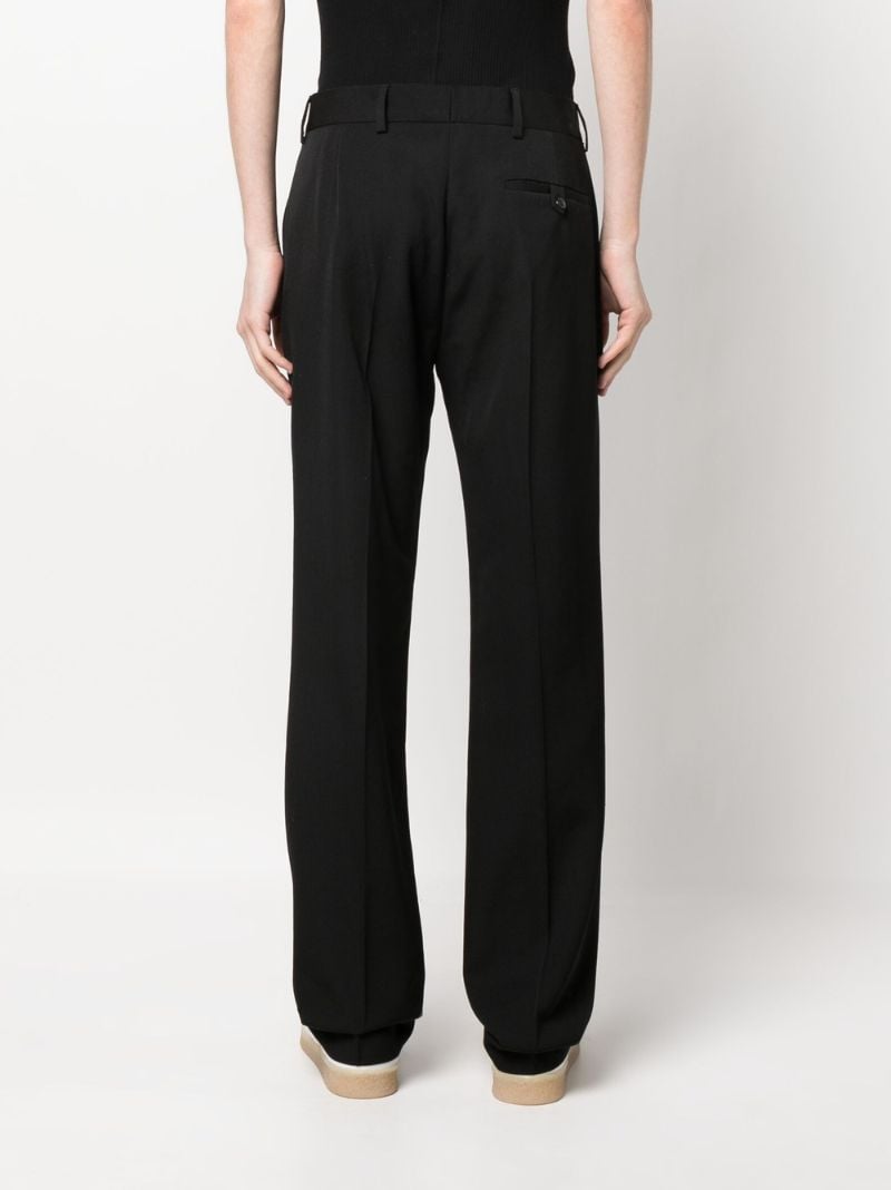 Black Tailored Virgin Wool Trousers