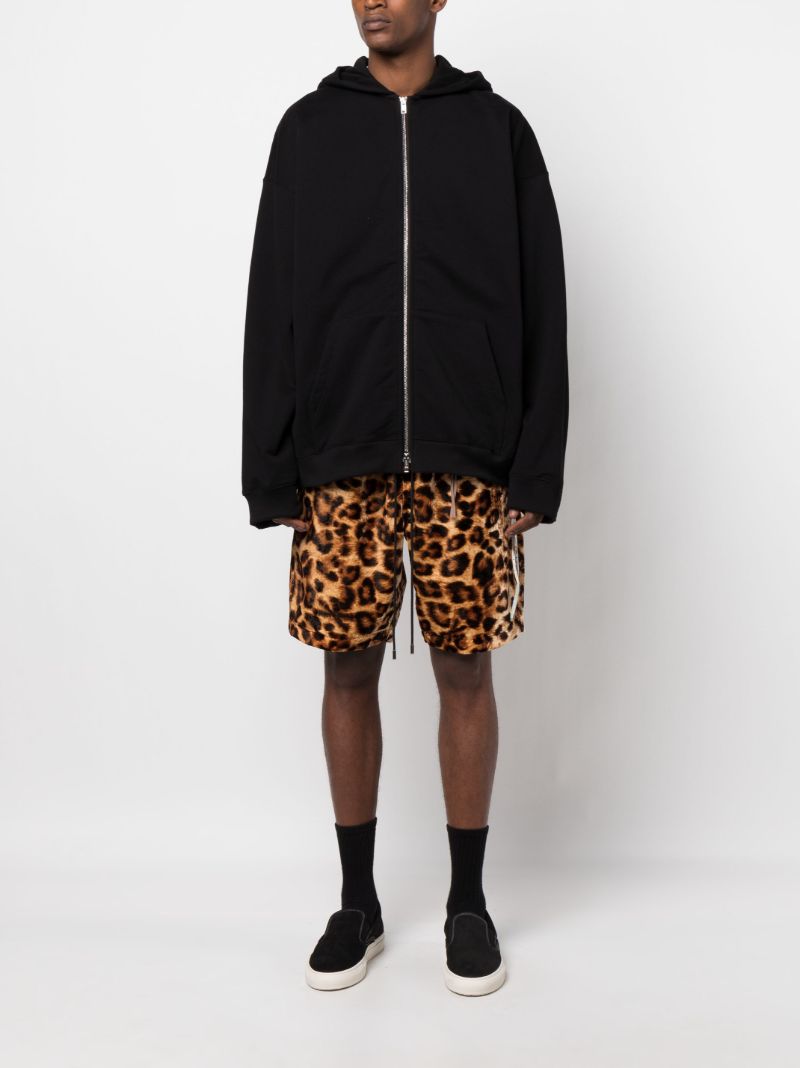 Black Skull Embellished Zip-up Hoodie