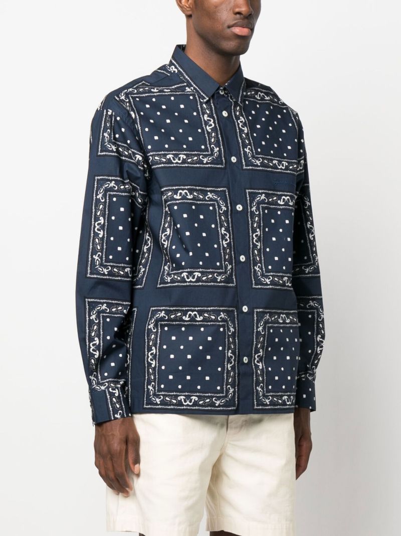 Blue La Chemise Baou Bandana Print Shirt