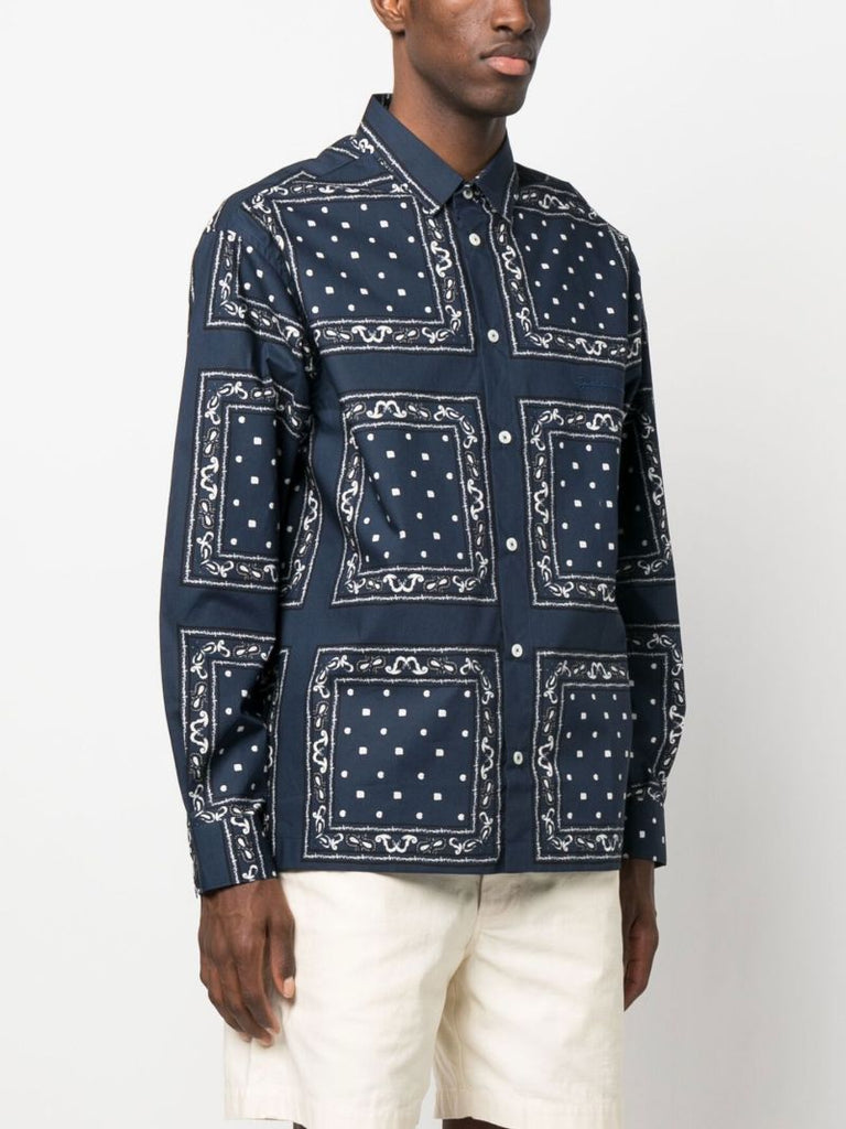 Blue La Chemise Baou Bandana Print Shirt