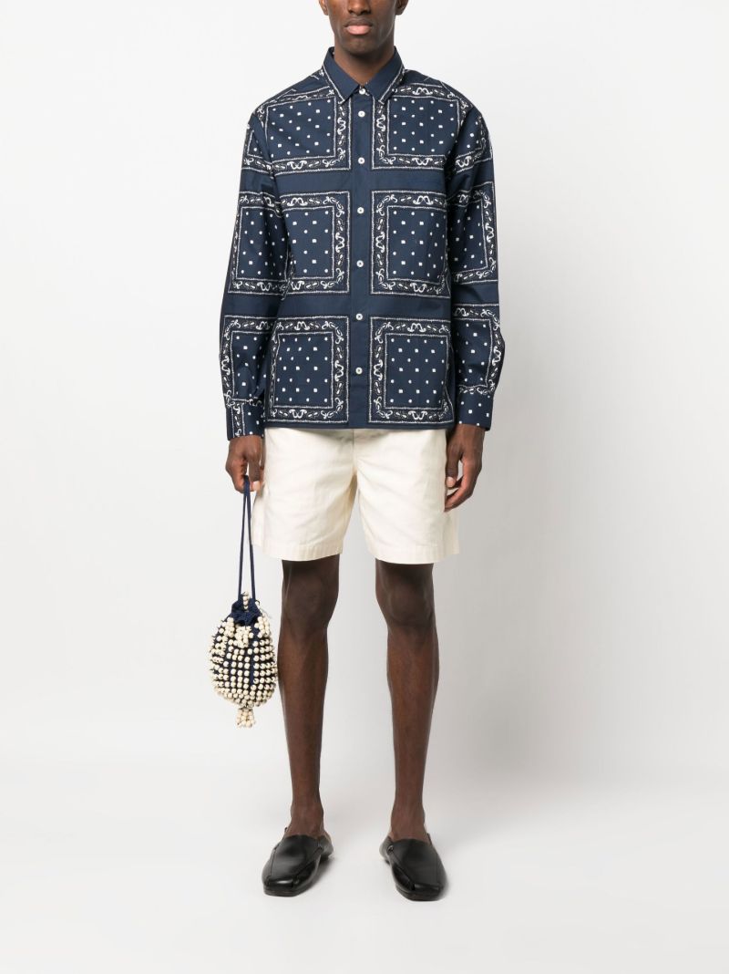 Blue La Chemise Baou Bandana Print Shirt