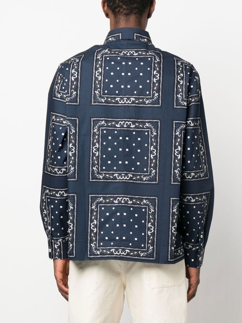 Blue La Chemise Baou Bandana Print Shirt