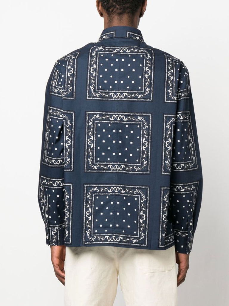 Blue La Chemise Baou Bandana Print Shirt