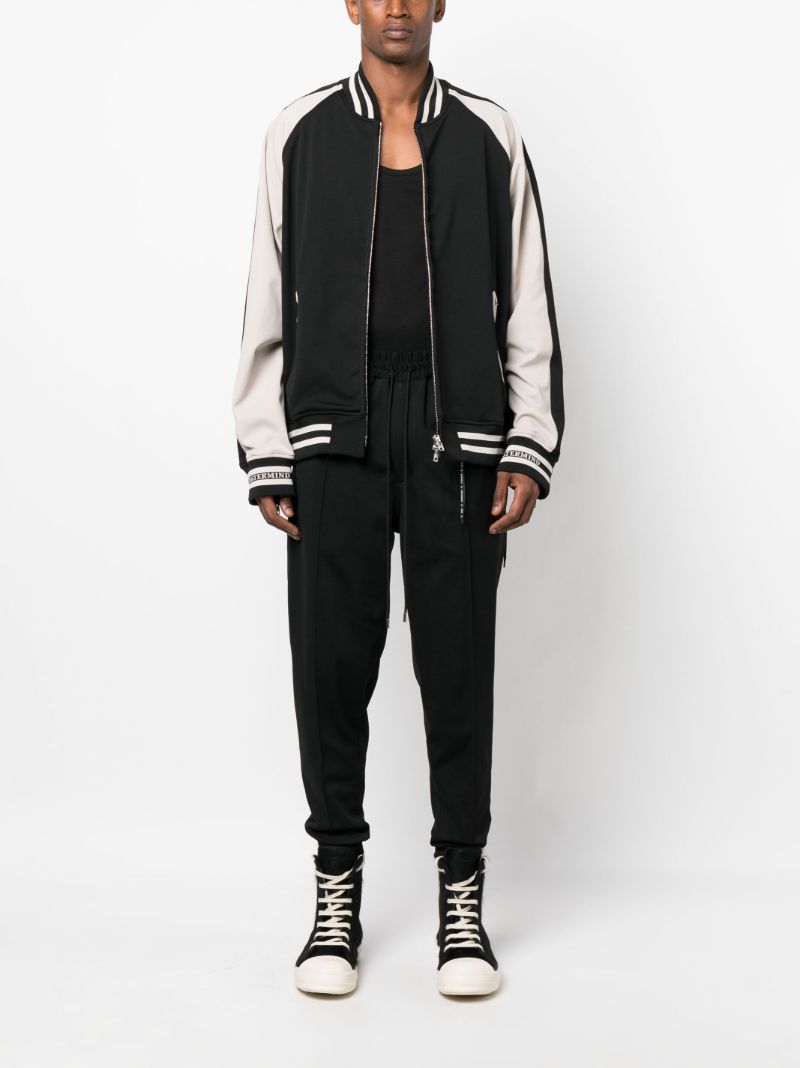 Black Skull Embroidered Bomber Jacket