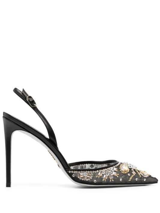 Black 105 Slingback Pumps