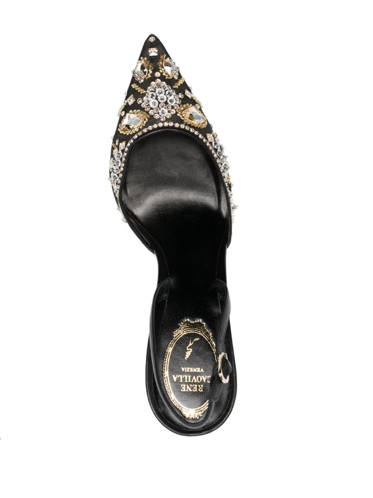 Black 105 Slingback Pumps