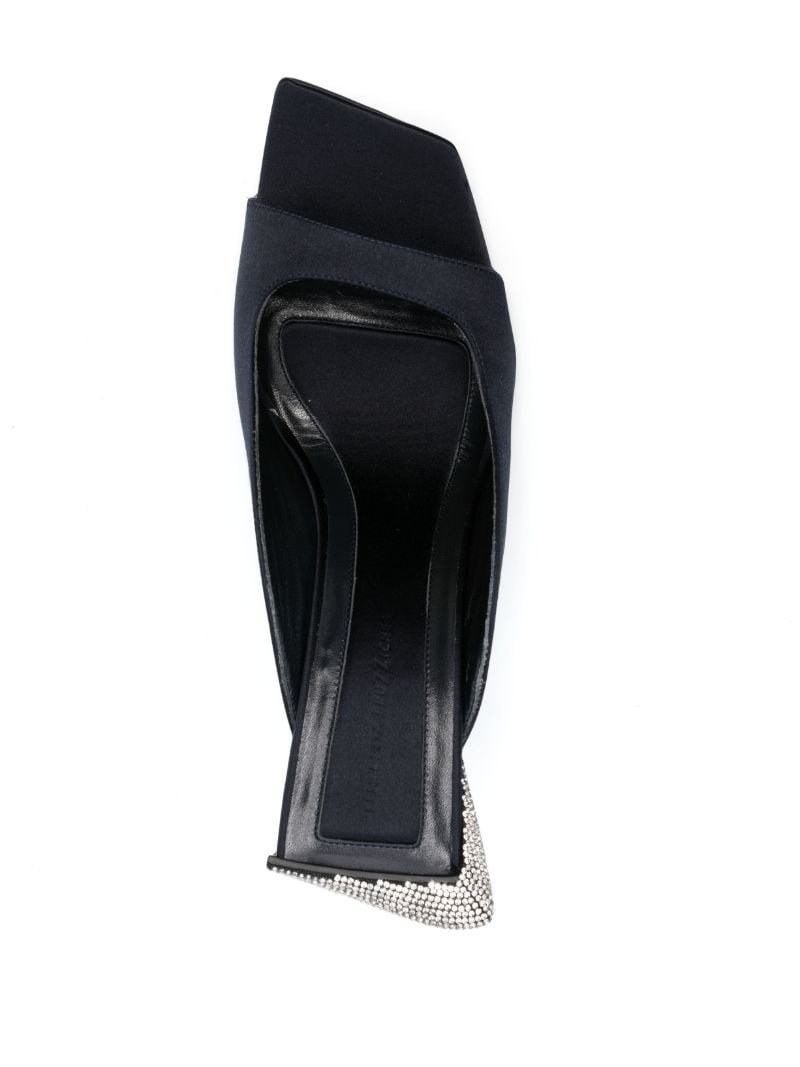 Blue Cossyra 95 Crystal Embellishment Mules