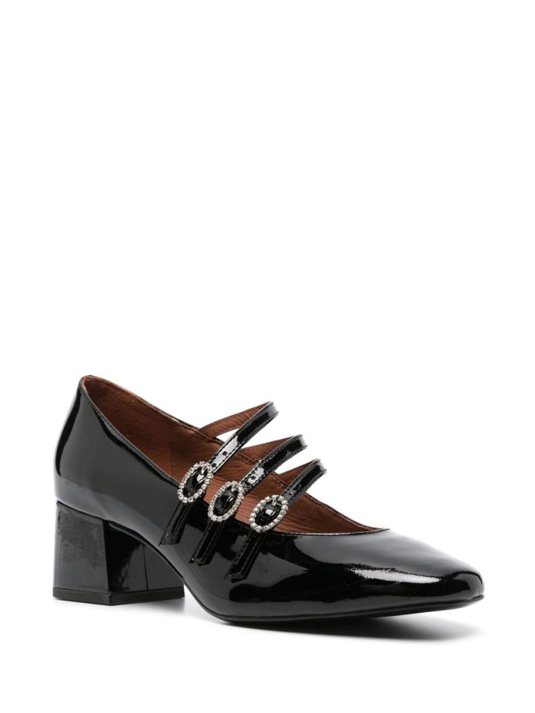 Black Mimi 50 Patent Pumps