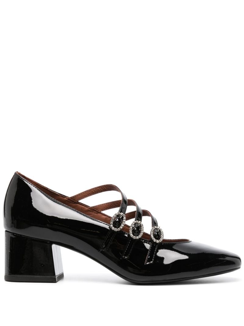 Black Mimi 50 Patent Pumps