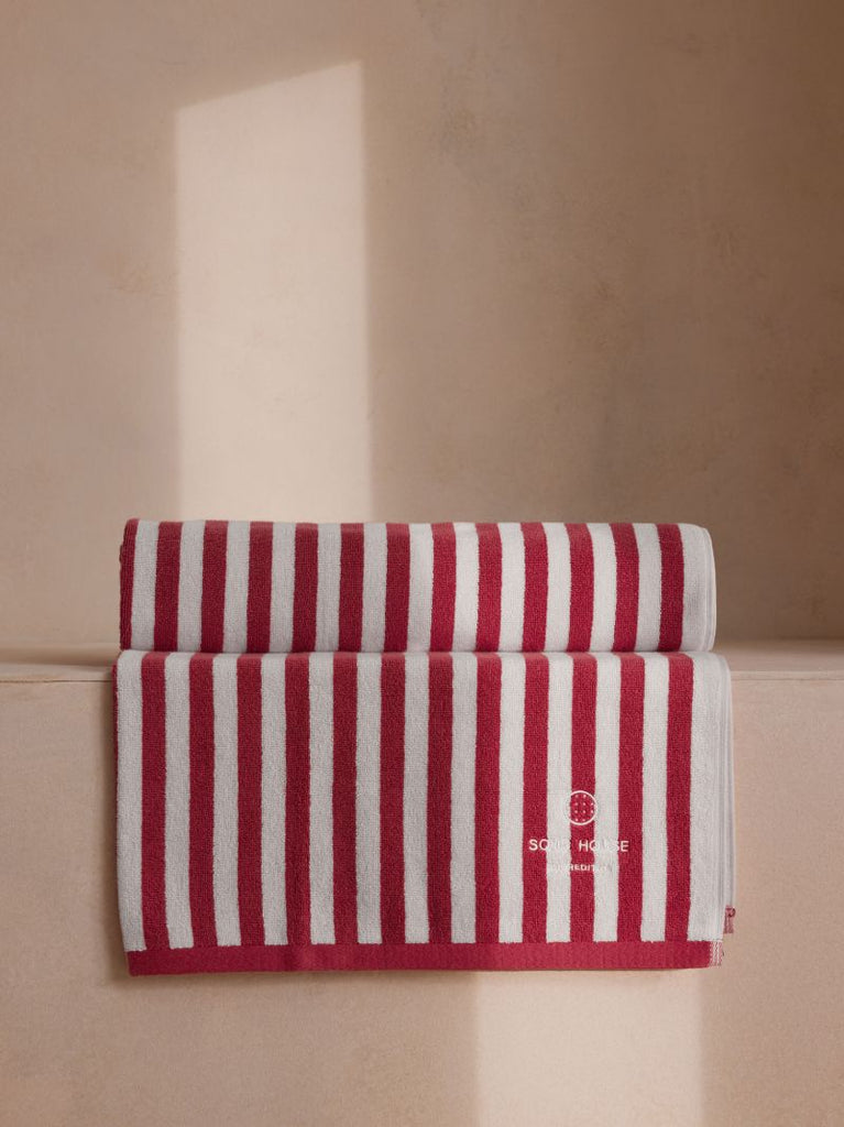 Red Shoreditch Cotton Pool Towel