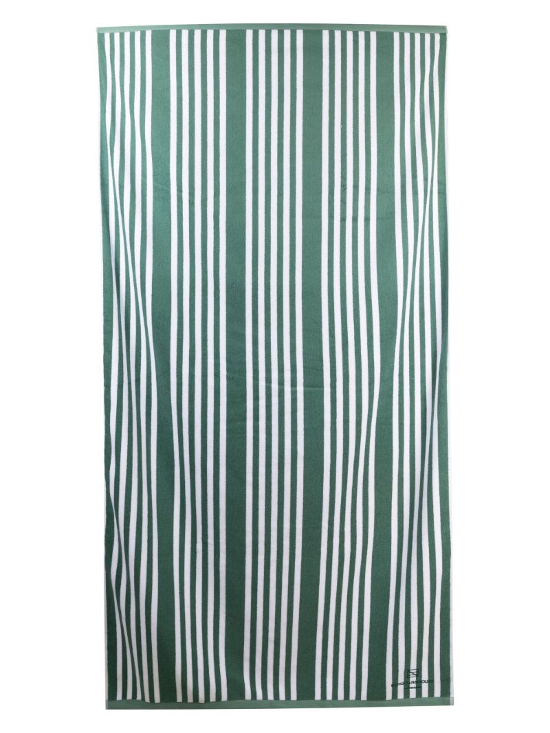 Green Farmhouse Cotton Pool Towel