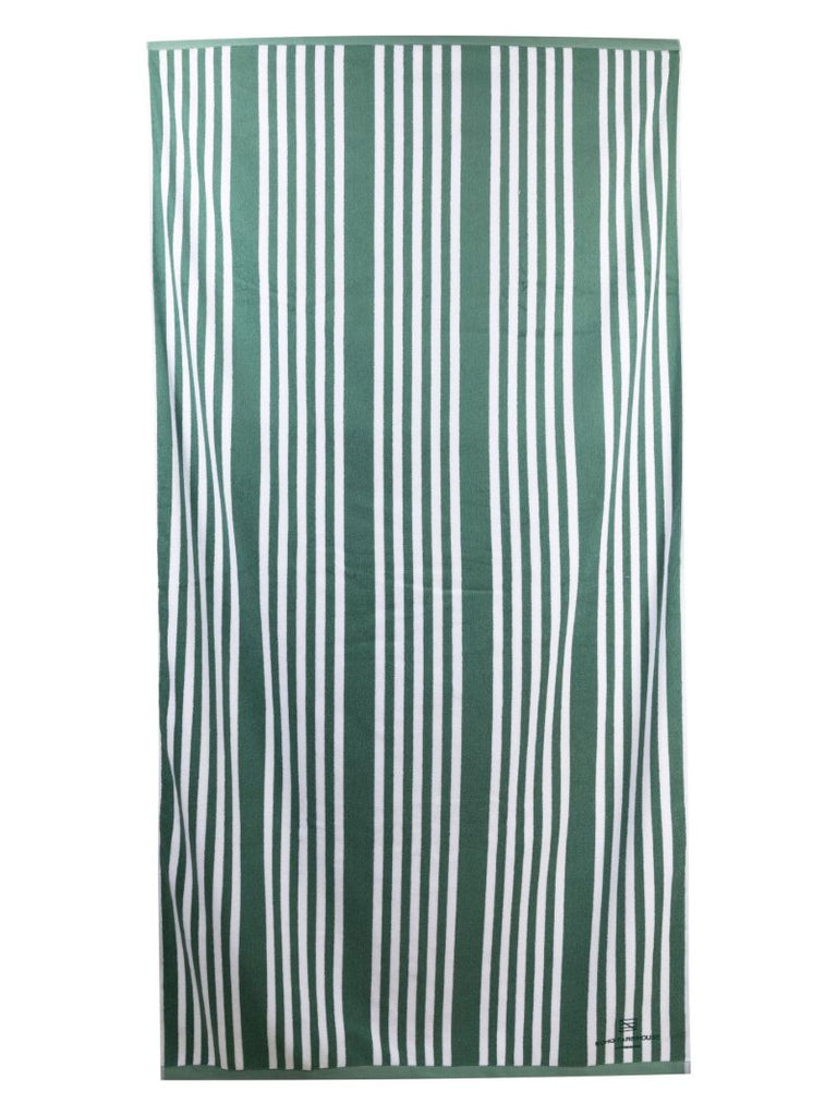 Green Farmhouse Cotton Pool Towel