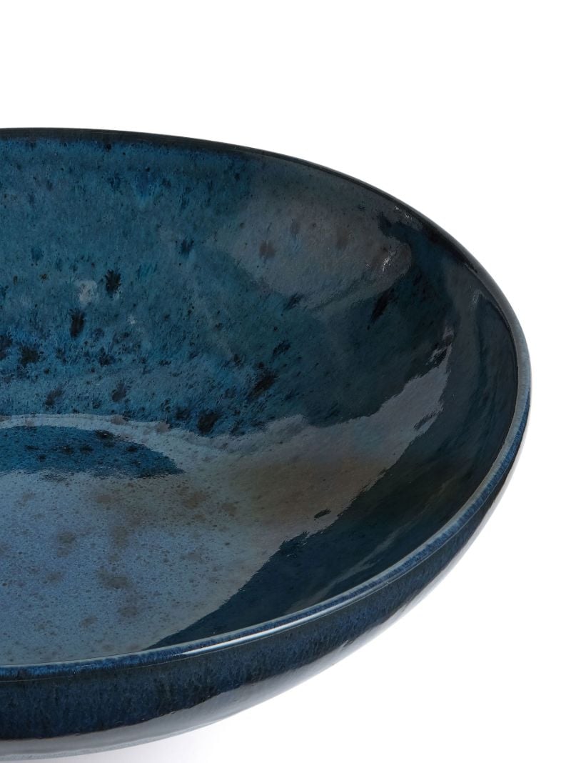 Blue Nero Stoneware Pasta Bowl Set