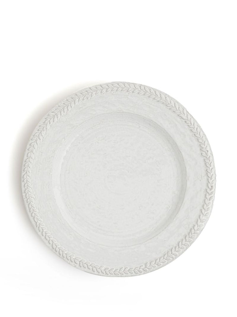 White Hillcrest Stoneware Side Plate Set