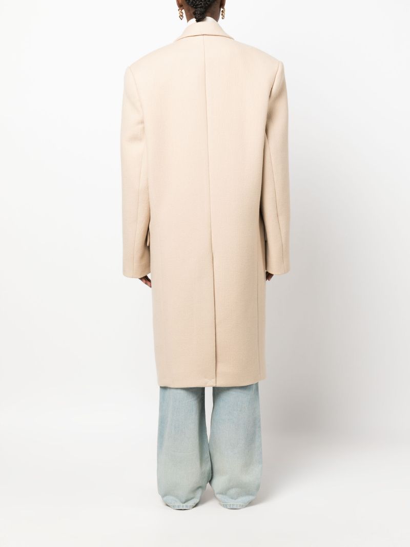 X Hailey Bieber Double-breasted Wool Coat